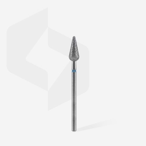 Staleks Punta diamantata Pera Appuntita, blu, diametro 5 mm - lunghezza punta 12 mm