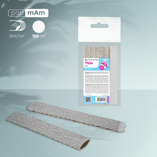 Staleks Ricarica papmAm sottile SMART 22 per lima base dritta - Grana 150 (50 pezzi)