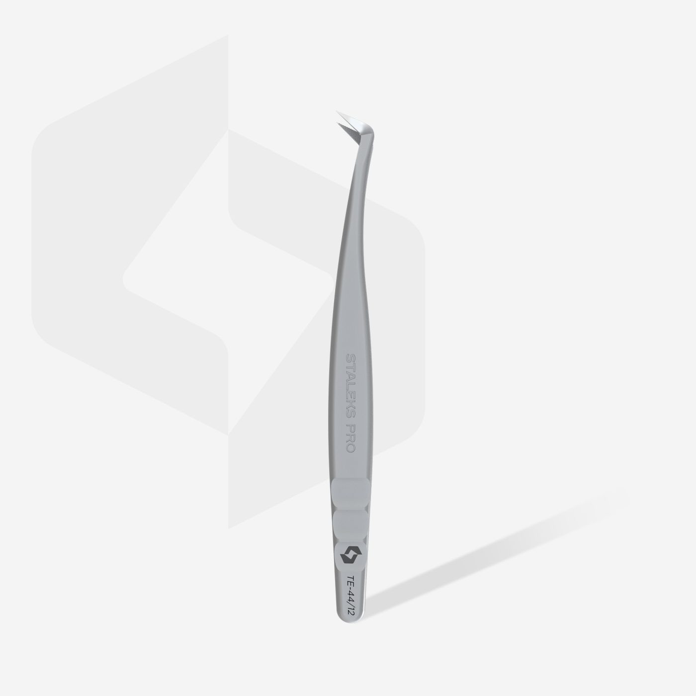 Staleks Pinzetta Professionale Per Ciglia Con Nano-Nodi EXPERT 44 TYPE 12 (Forma A L, 65')